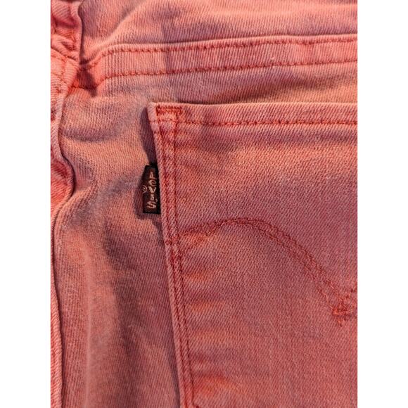 Levi's Jeans 28 Demi Curve Women's Pink Mid-Rise Cotton Denim Pants 24" Inseam - Picture 10 of 13